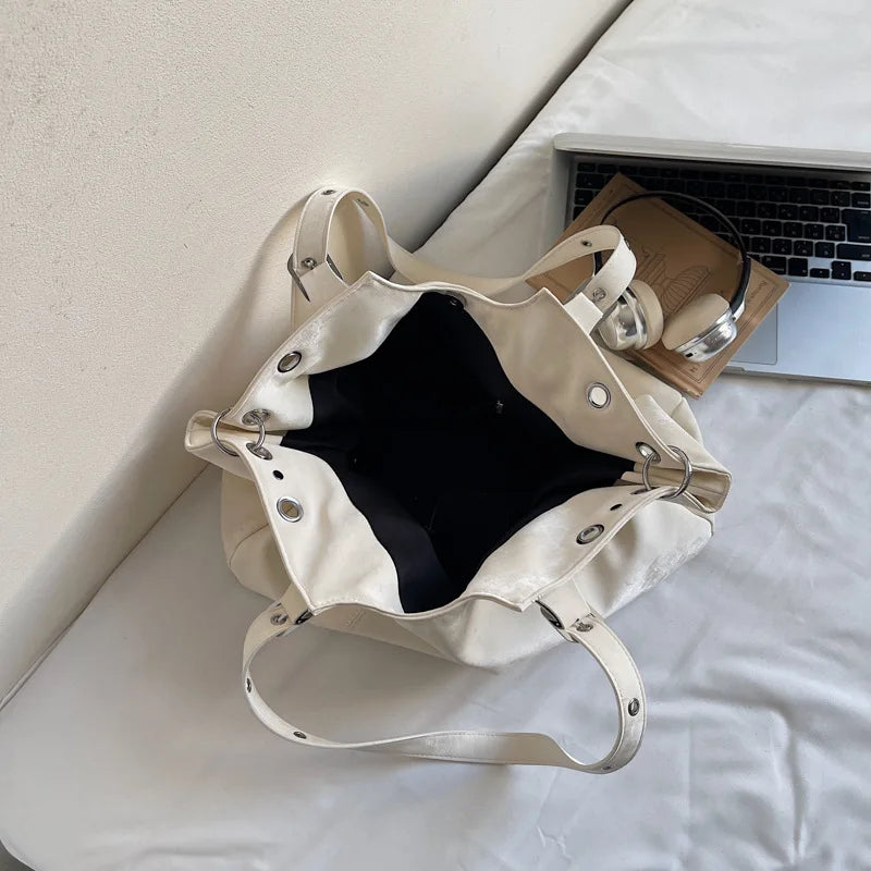 Raven – Bolso Tote de Mujer en Ante Efecto Envejecido