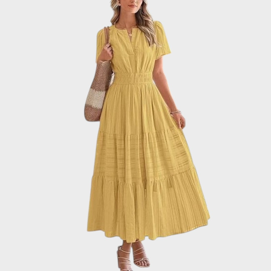 Zaza | Robe longue avec taille élastique