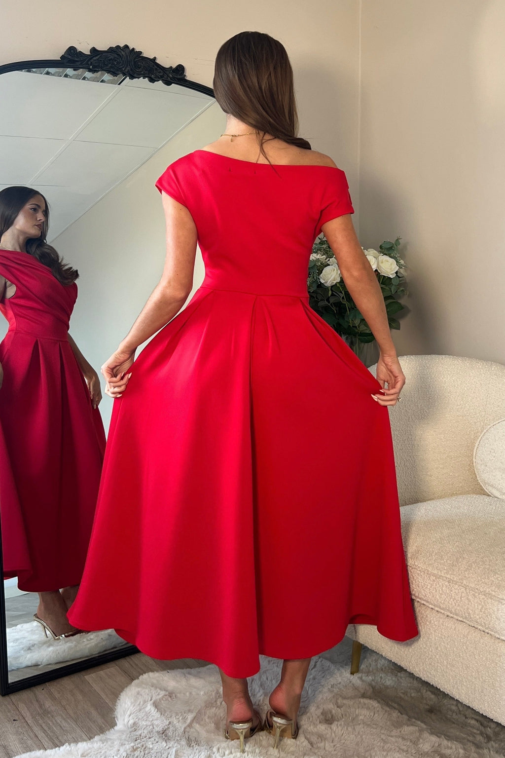 Vestido Midi Betty Escote Asimétrico - OSMARA Fashion - vista 5