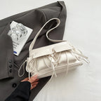 REIS - Bolso de Piel Charol Elegante con Bandolera