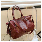 SEWY - Bolso para Clases Vintage de Piel - OSMARA Fashion - vista 5