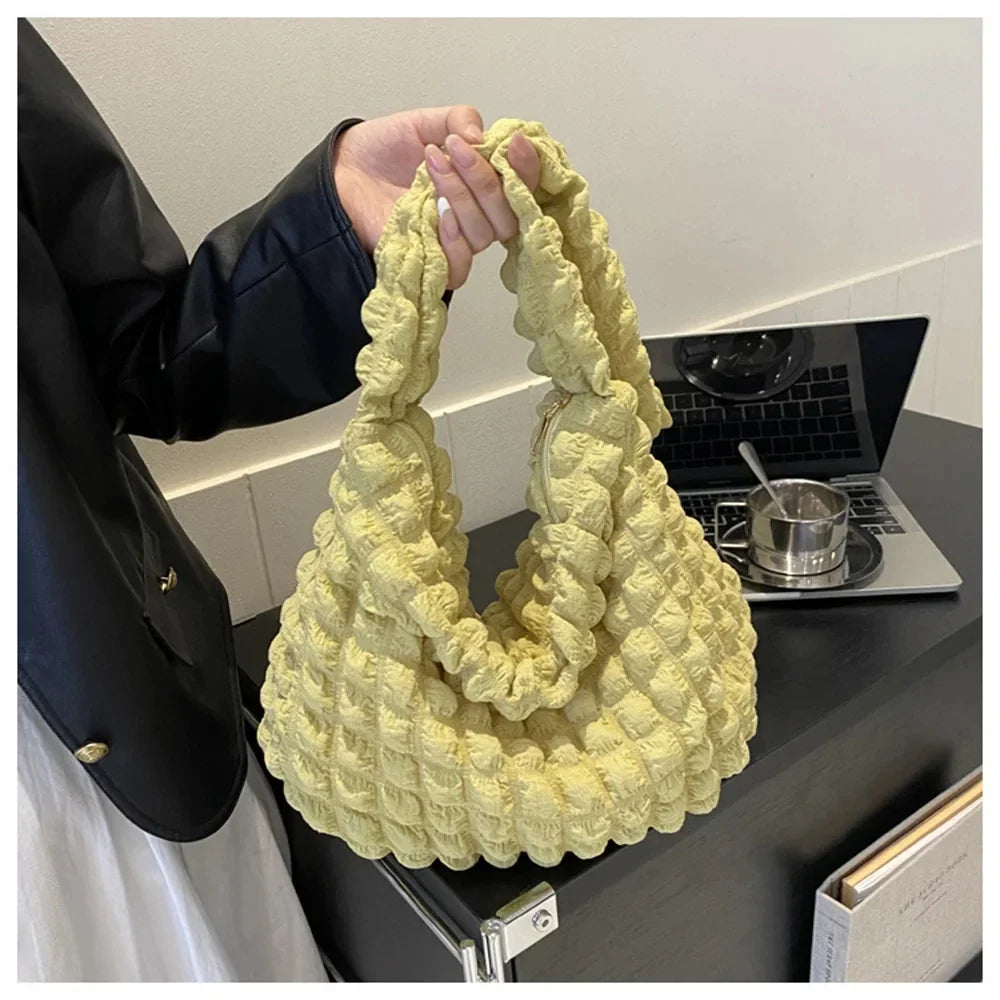 POUF - Bolso Bandolera de Cuadros