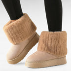 Ava - Botas Forradas con Piel Exterior de Tendencia Invierno Mujer