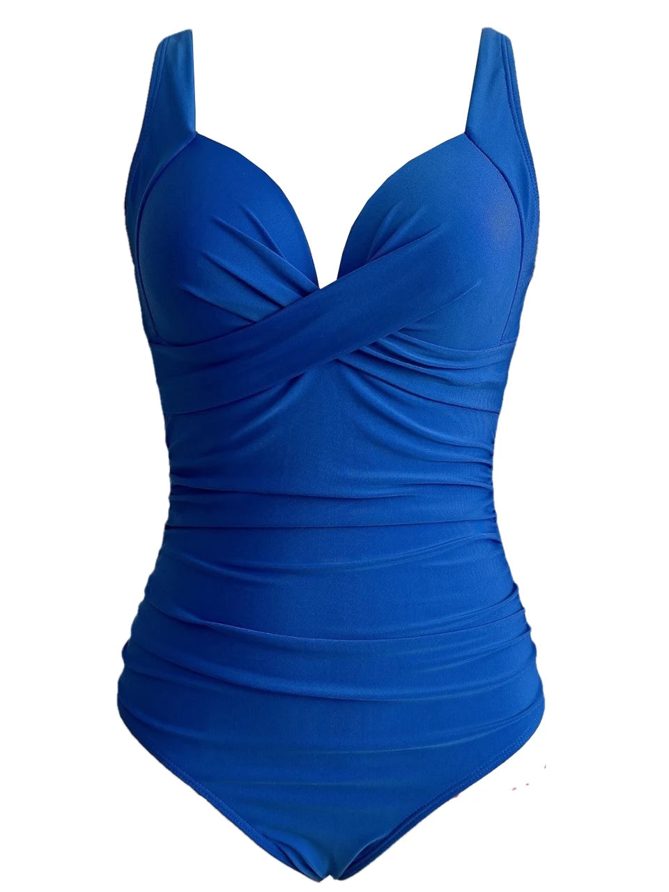 2026 Plain Ruched Swimsuit Women One Piece Solid Swimwear Female Beachwear Bathers Bathing Swimming Swim Bodysuit Summer
