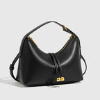 Laufey – Sac hobo en cuir lisse pour femme