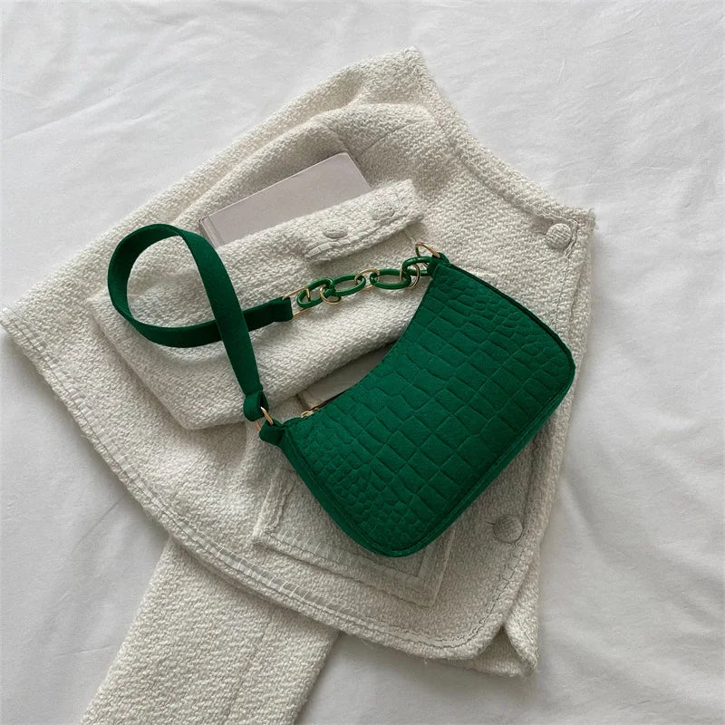 VANA - Bolso Bandolera Pequeño Efecto Cocodrilo
