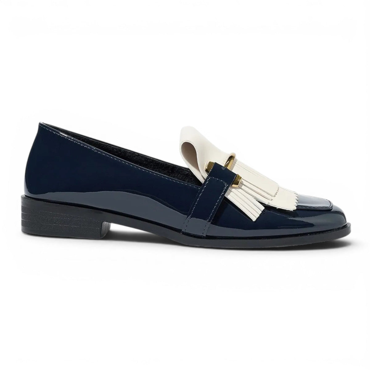 Erelia - Mocasín Mujer de Charol Flecos Elegantes