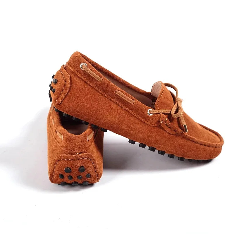 Danya - Mocasín Ante Mujer Plano Ligero
