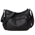 VANILLE - Bolso Bandolera de Piel Multibolsillos