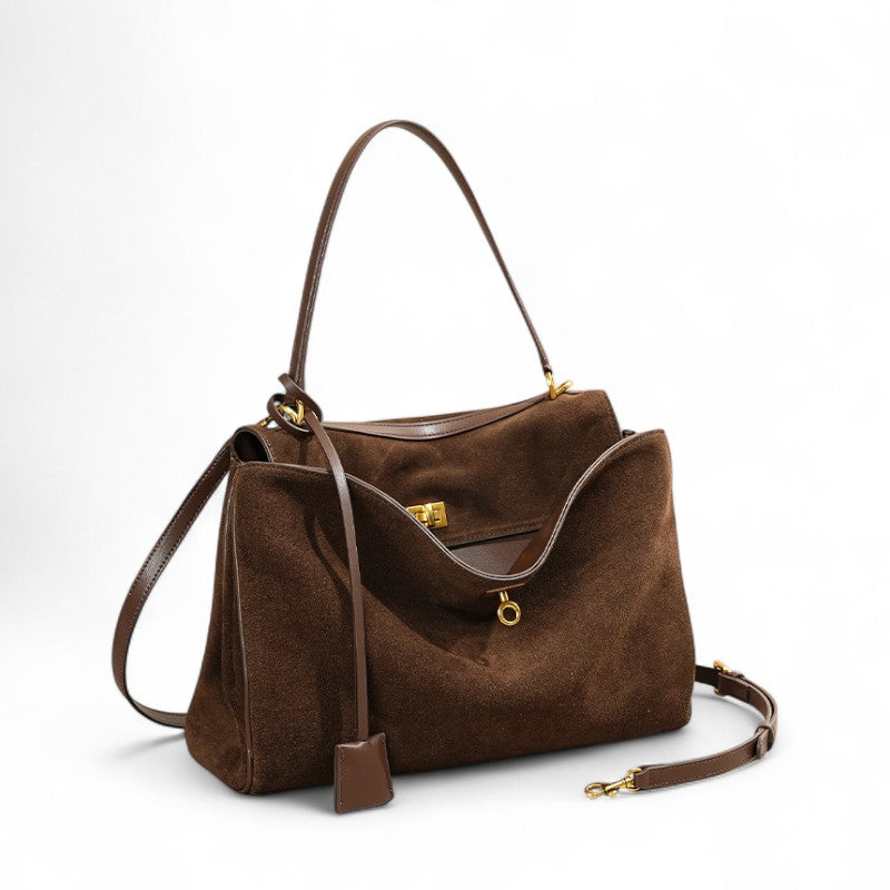 KELLY - Bolso Grande Chic de Gamuza