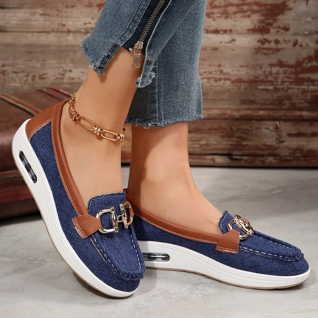 Keben - Mocasín de Cuña Mujer de Suela Air
