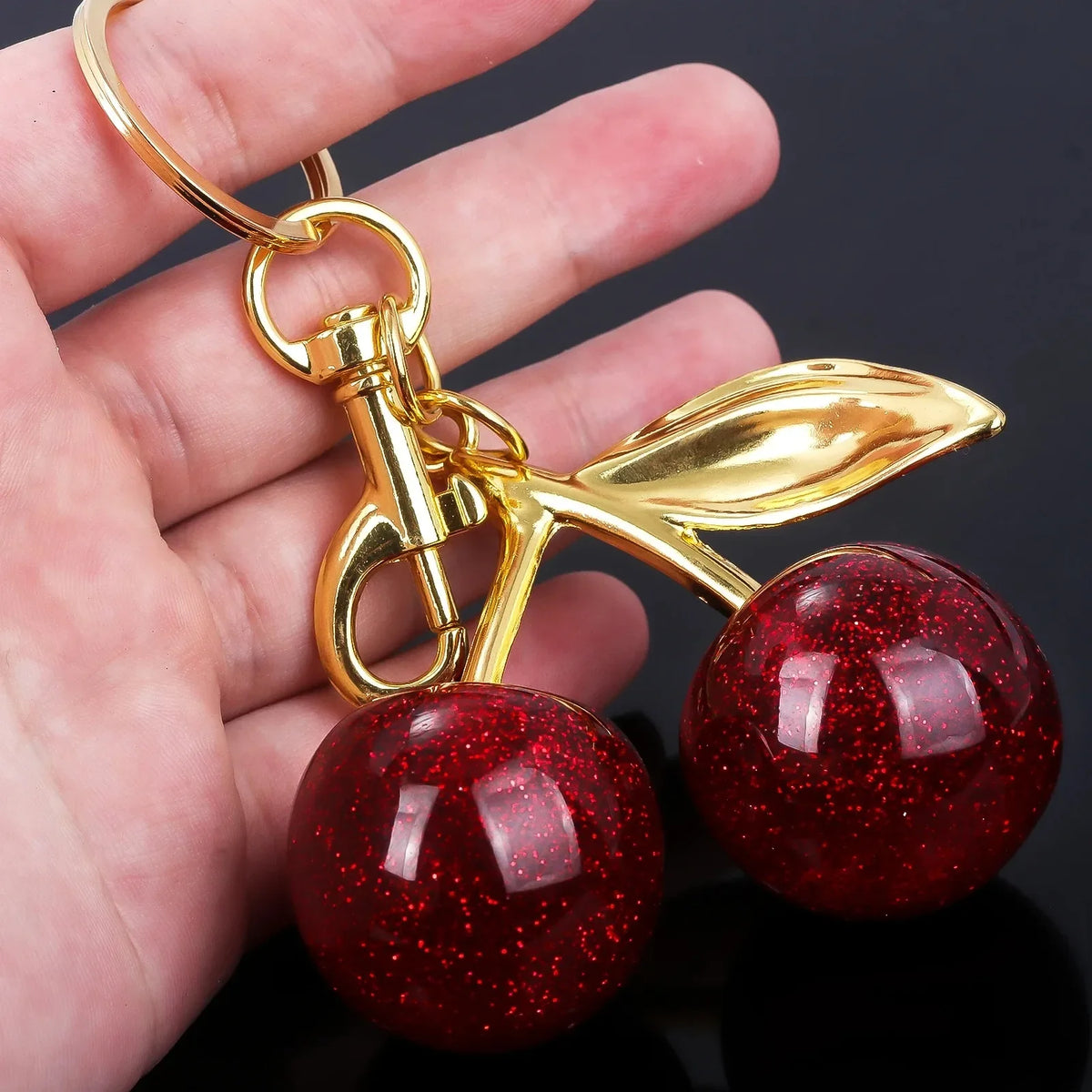 Llavero de Metal Estilo Cereza