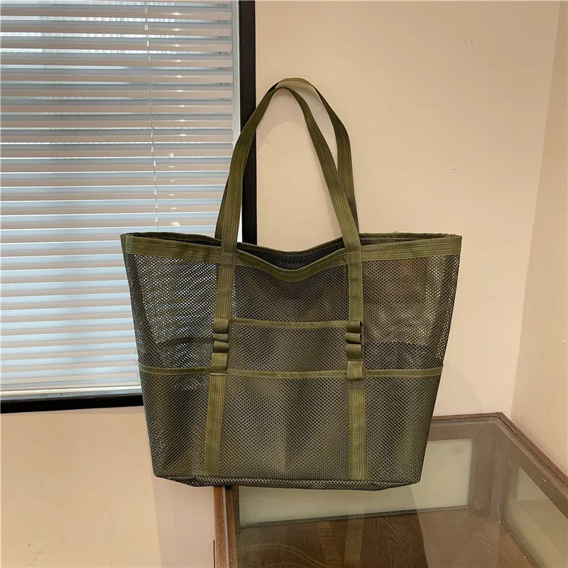 NELLY - Bolso de Playa Grande Transparente - OSMARA Fashion - vista 4