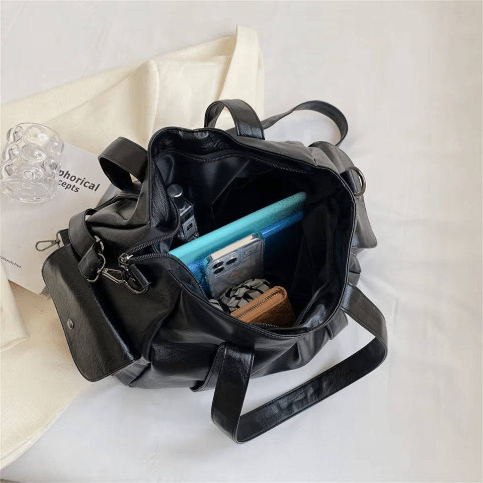 MÉLANIE - Bolso para Clases Amplio de Piel Flexible - OSMARA Fashion - vista 8