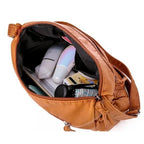 VANILLE - Bolso Bandolera de Piel Multibolsillos