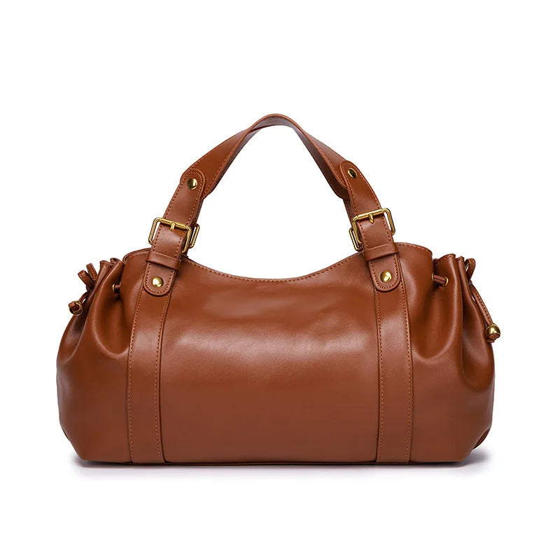 Bolso de mano vintage con cordón plisado - OSMARA Fashion