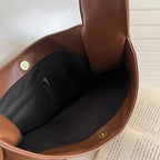 MEYA - Bolso Grande de Tendencia en Cuero Marrón