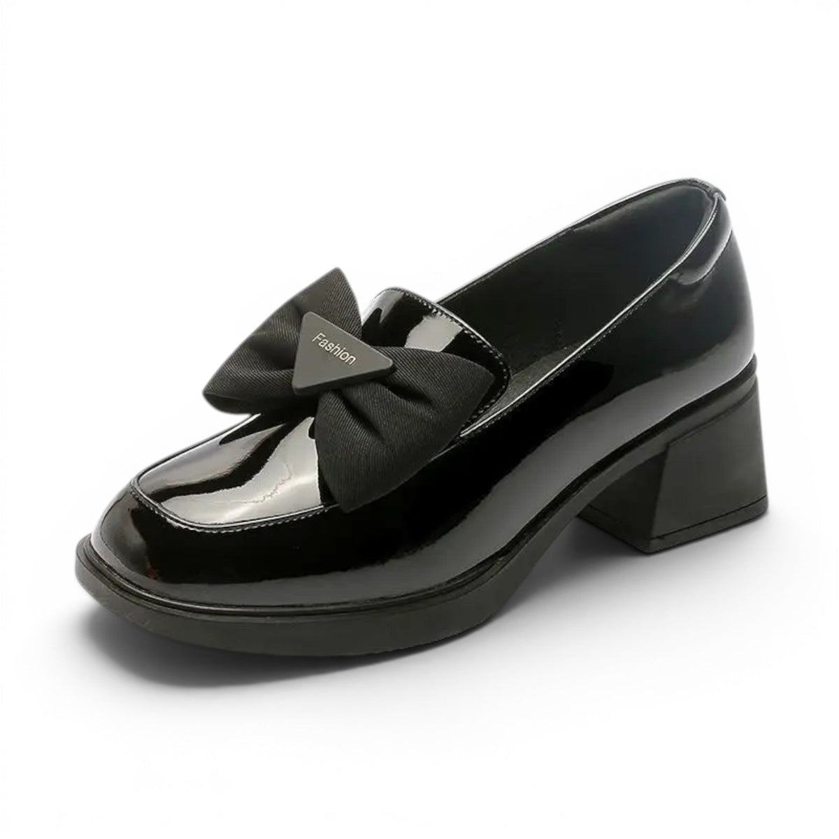 Bellarya - Mocasín Mujer de Charol Lazo Elegante