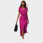 Amelie | Vestido Midi Cruzado - OSMARA Fashion - vista 7