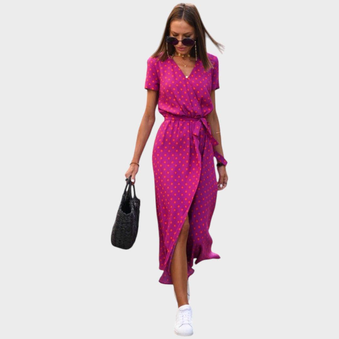 Amelie | Vestido Midi Cruzado - OSMARA Fashion - vista 7