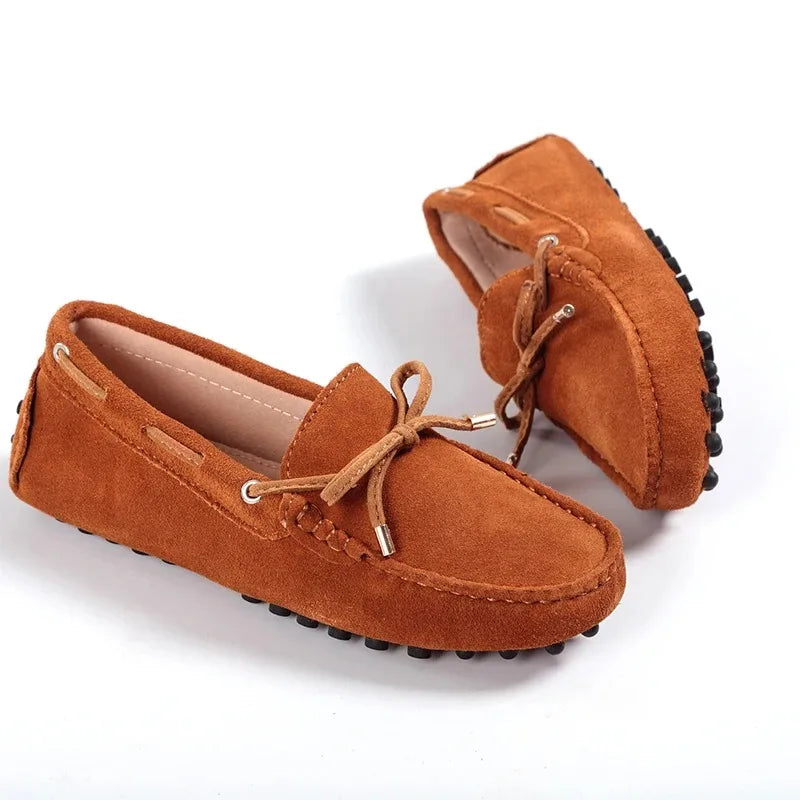 Danya - Mocasín Ante Mujer Plano Ligero