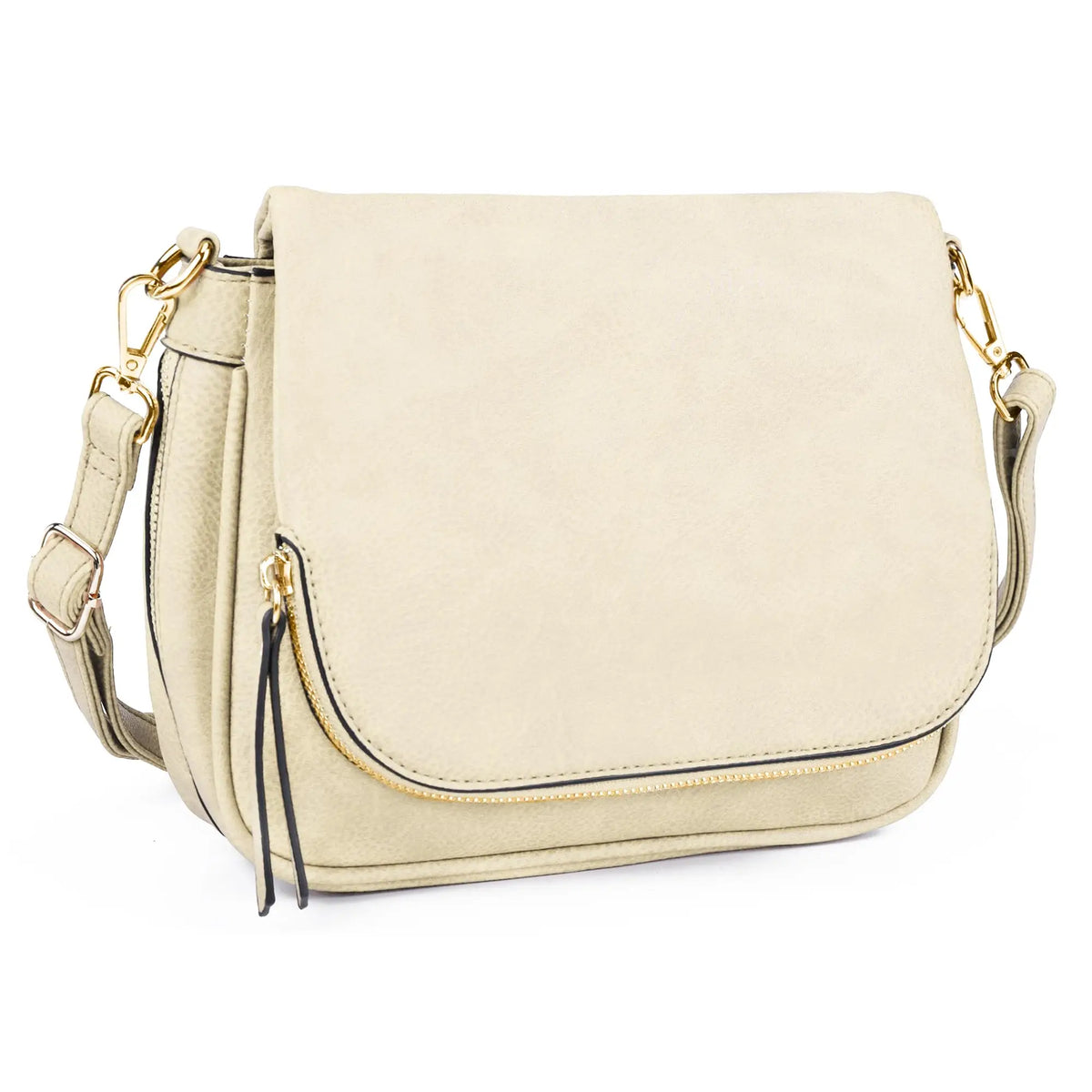 LEANA - Bolso Bandolera con Solapa
