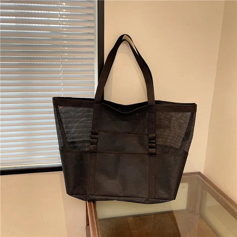 NELLY - Bolso de Playa Grande Transparente - OSMARA Fashion - vista 9