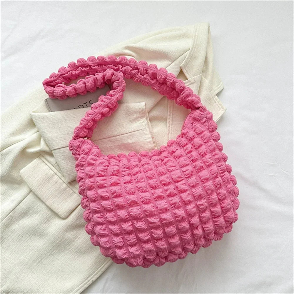POUF - Bolso Bandolera de Cuadros