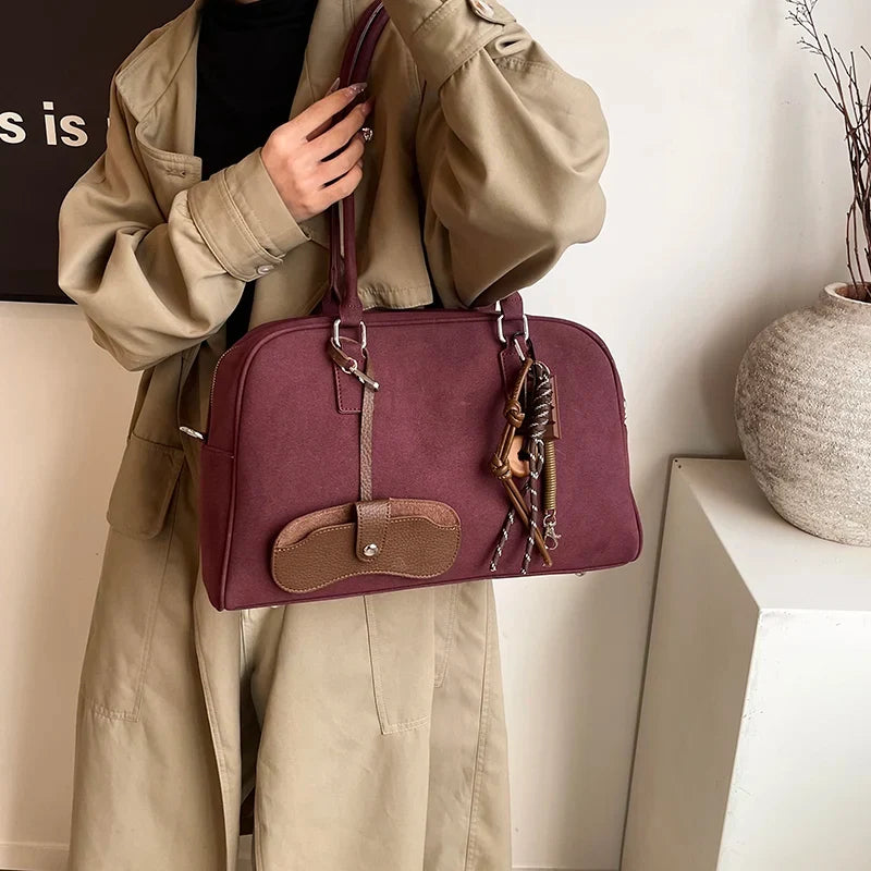 MARIA - Bolso Bandolera para Clases de Ante - OSMARA Fashion - vista 7