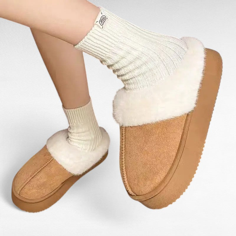Fanny - Botas Zapatillas Forradas Suela de Cuña Mujer