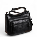 ROVA - Bolso Bandolera de Piel Multibolsillos