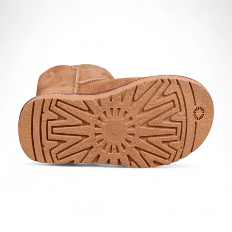 Alva - Botas Forradas Bajas de Piel Auténtico para Mujer