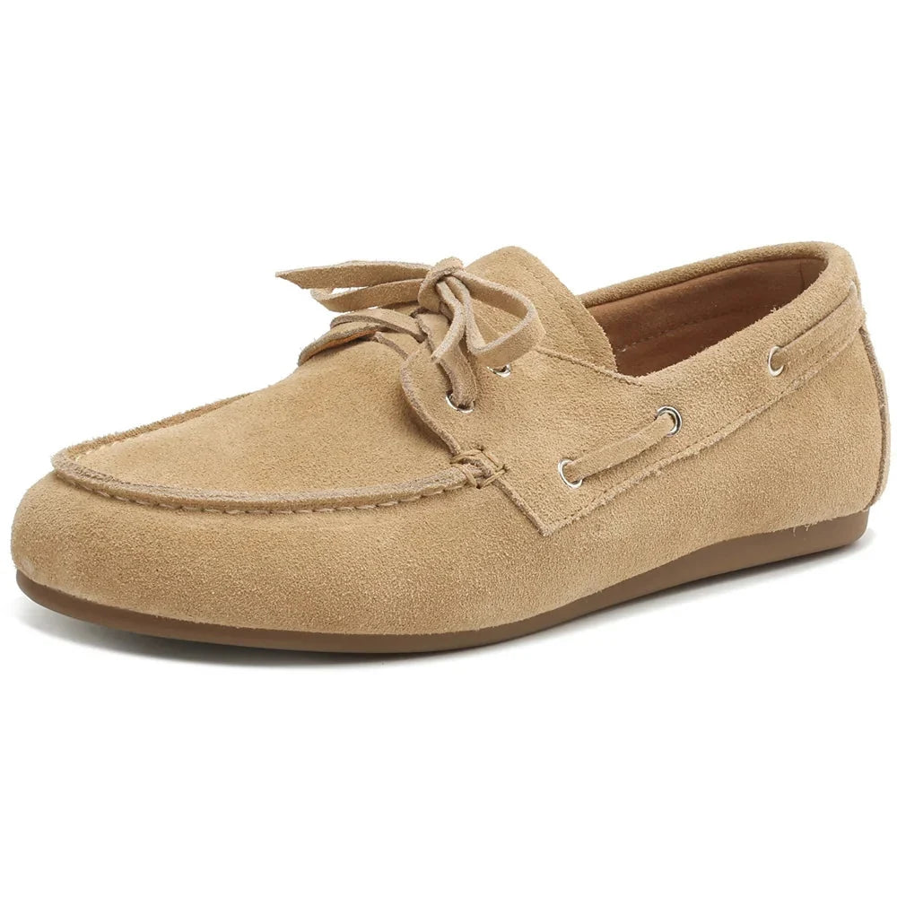 Rose - Mocasín de Ante Sintético Plana