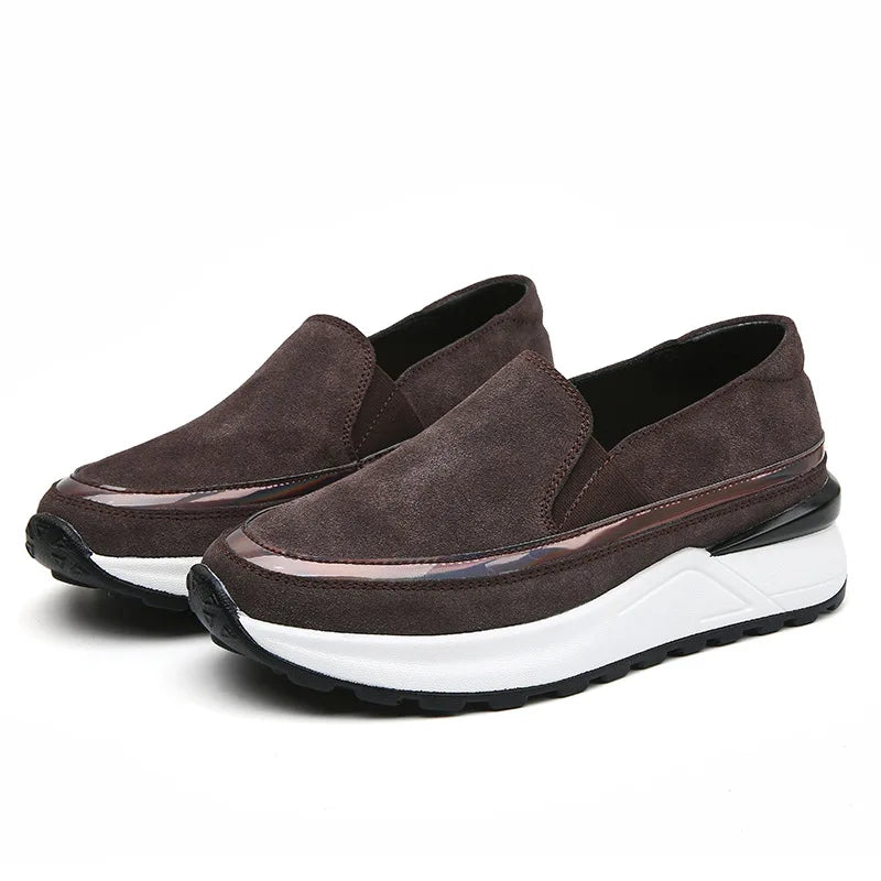 Bonbon - Mocasín de Cuña Mujer de Ante