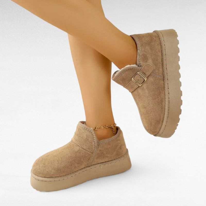 Firy - Botas Zapatos Forradas Mujer de Tendencia y Confortable Ante