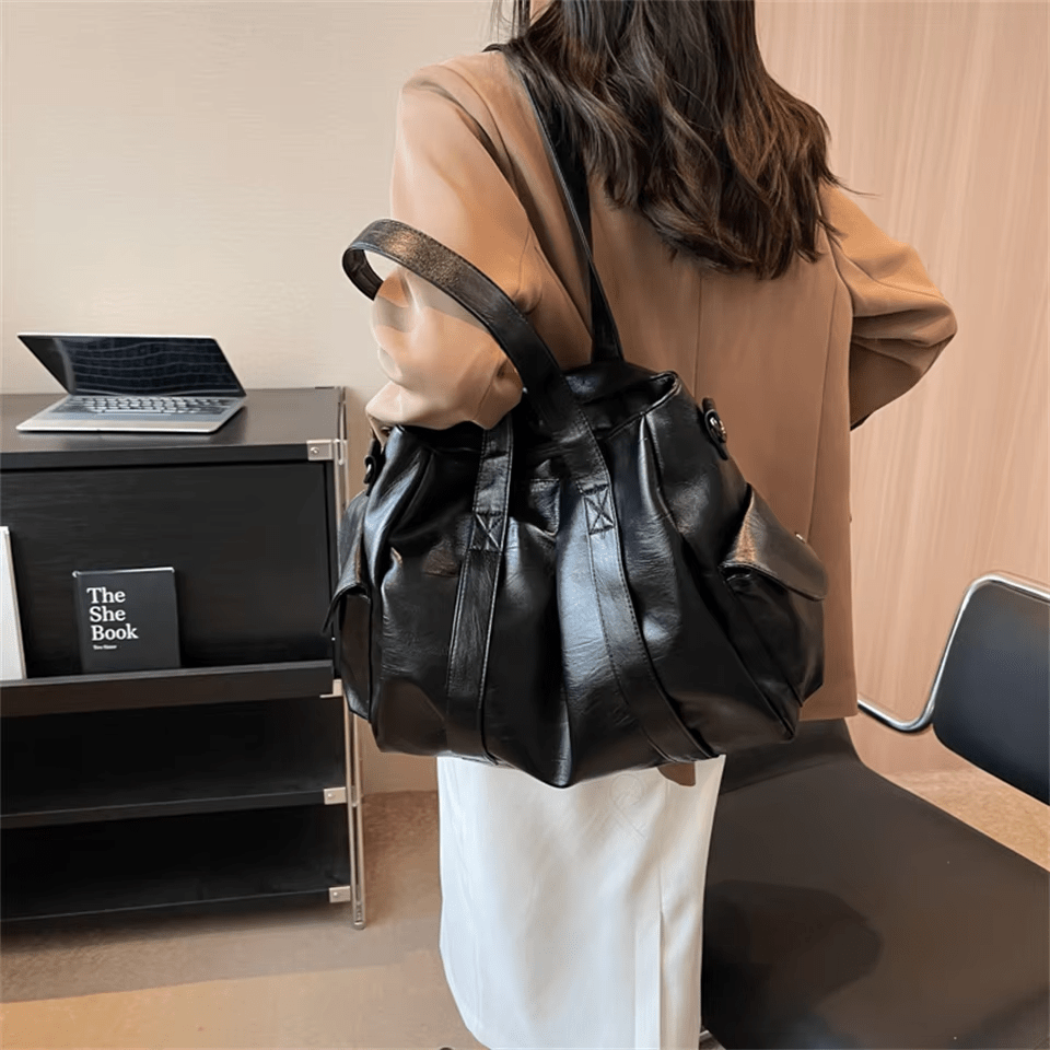 MÉLANIE - Bolso para Clases Amplio de Piel Flexible - OSMARA Fashion - vista 4