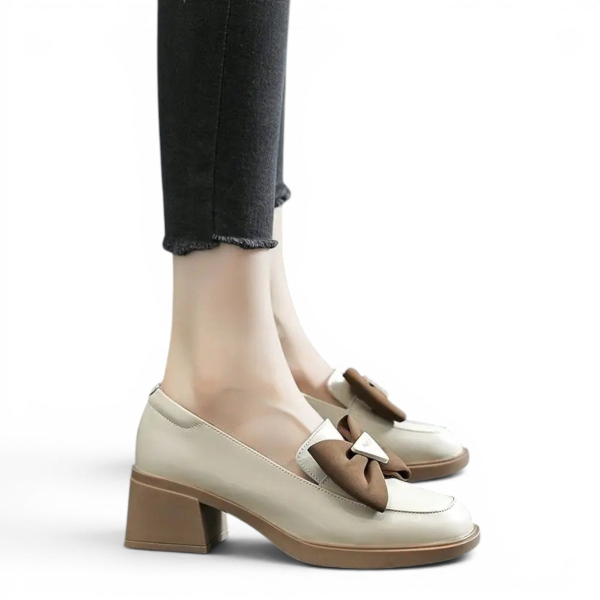 Bellarya - Mocasín Mujer de Charol Lazo Elegante