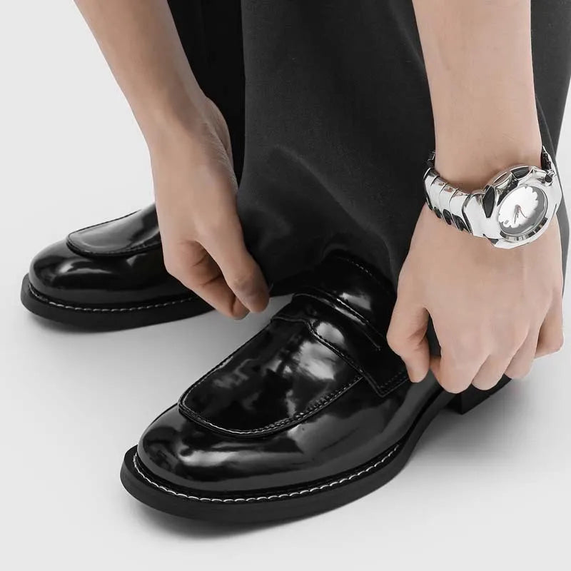 Kaelina - Mocasín Mujer de Charol Suela Gruesa Chic