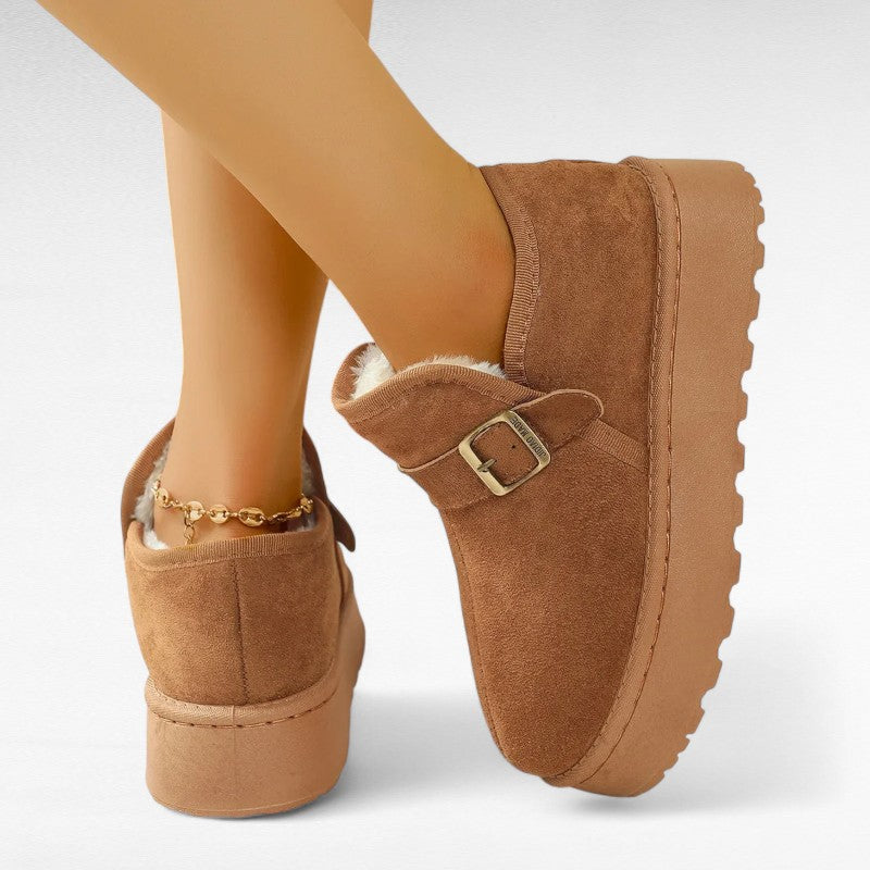 Firy - Botas Zapatos Forradas Mujer de Tendencia y Confortable Ante