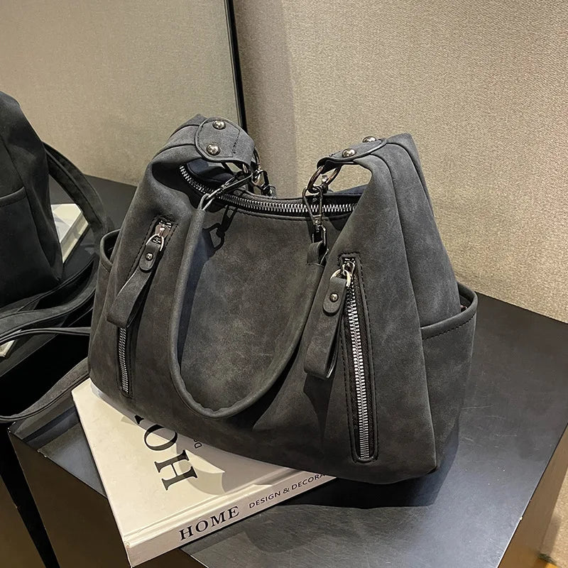 JESSICA - Bolso Grande de Ante