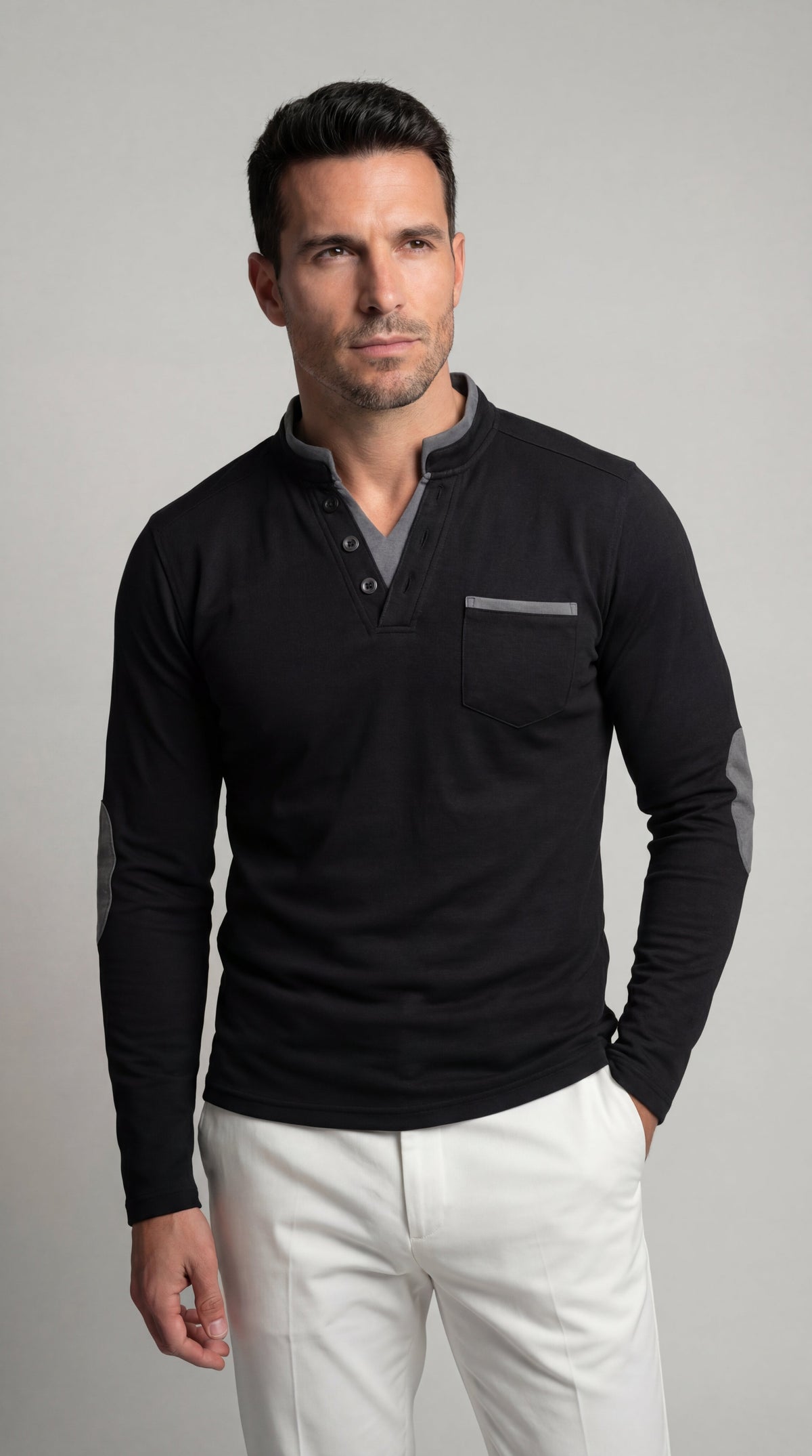 Louis | Camiseta manga larga cuello en V