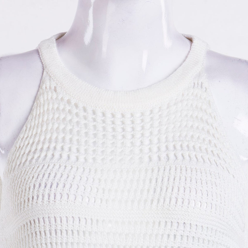 Vestido bordado de playa