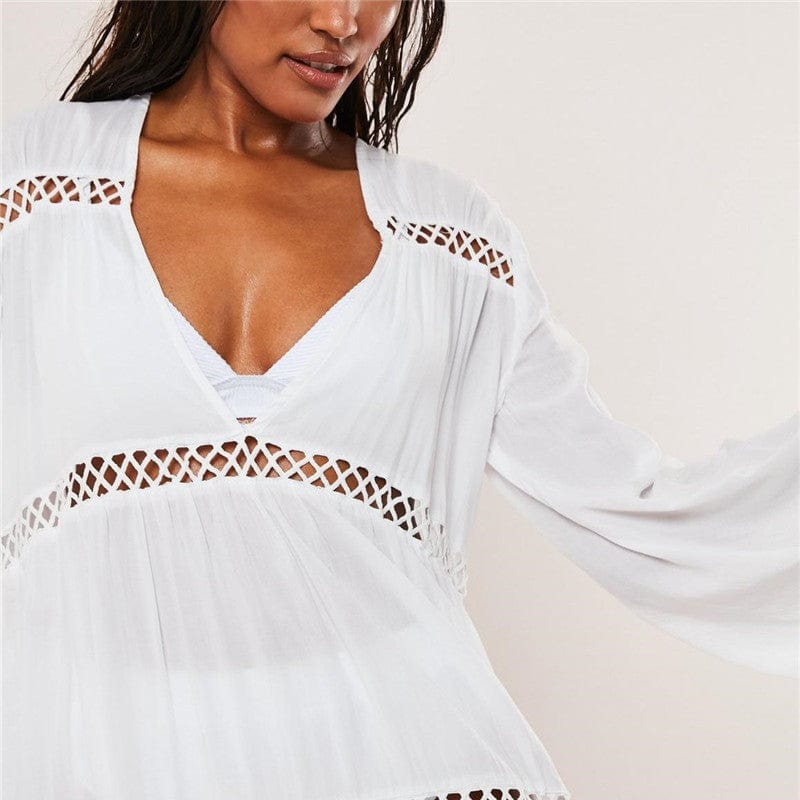 Vestido corto de playa