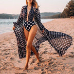 Vestido playero de lunares