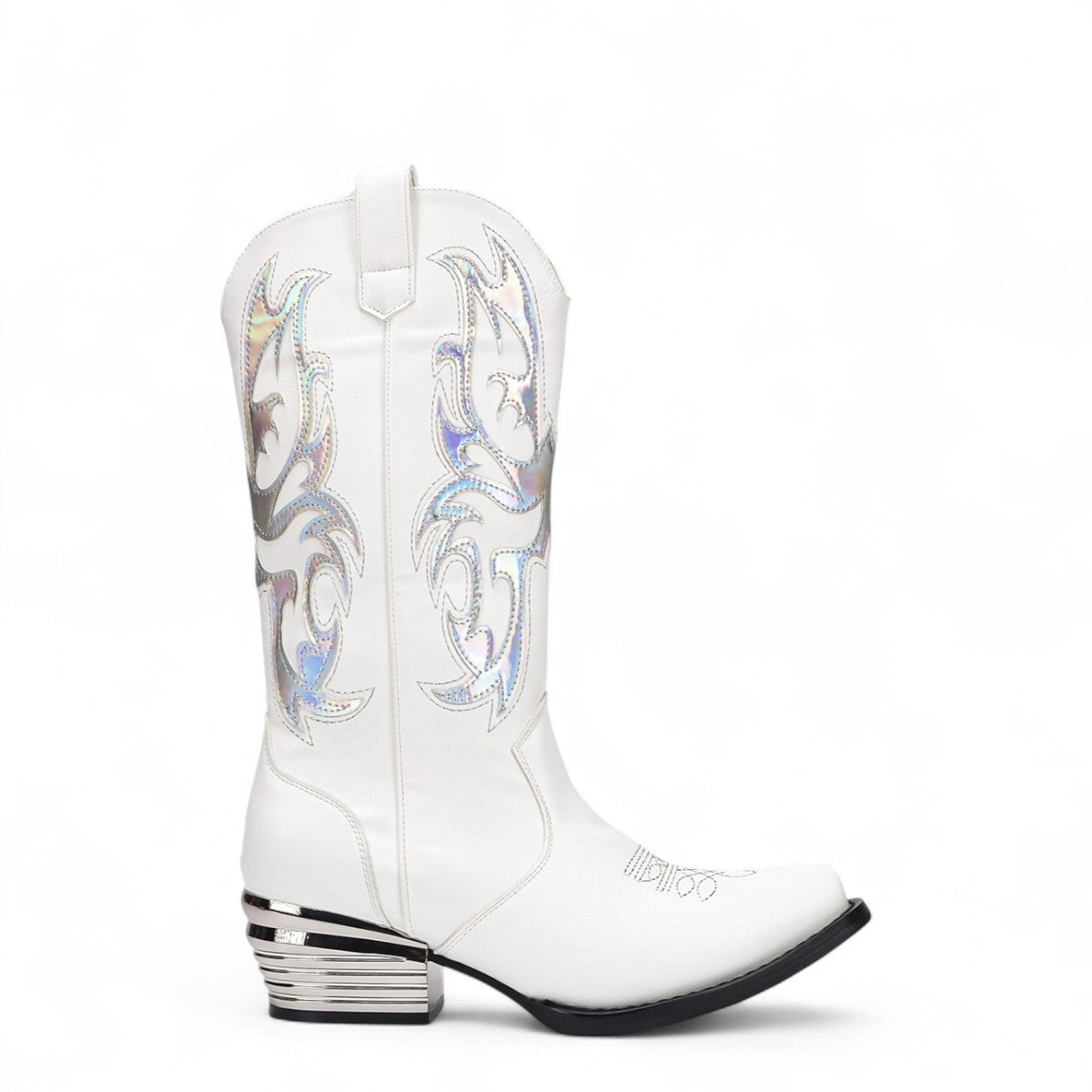 Hailley - Bota Campera Baja de Tacón de Piel