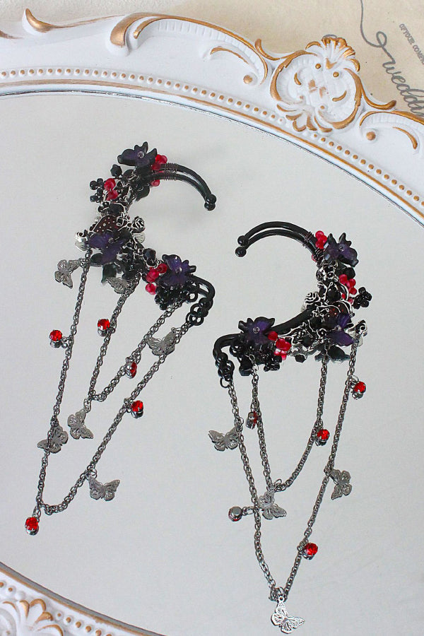 Pendientes de Hada con Cuentas y Ramas