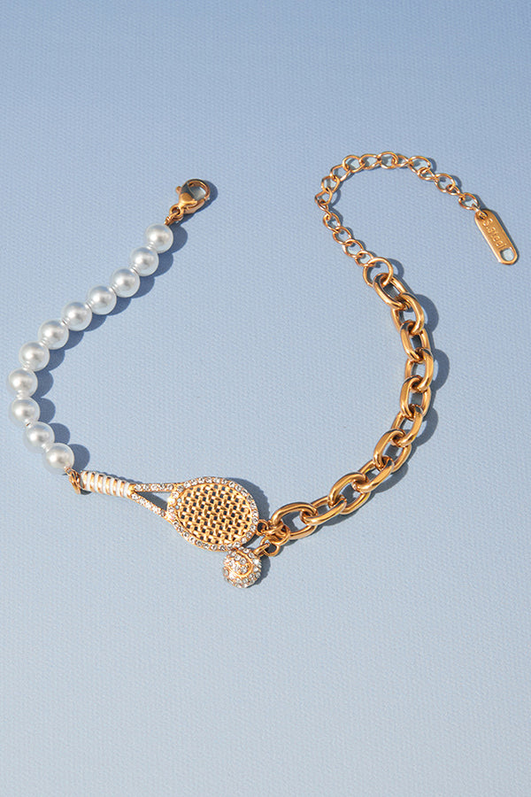 Pulsera Elegante de Acero Inoxidable y Circonita
