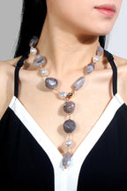 Collar de Cuentas Irregular Estilo Vintage