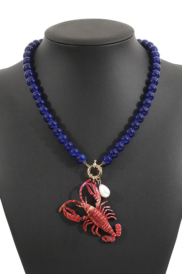 Pendientes y Collar de Langosta de Temporada