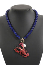 Pendientes y Collar de Langosta de Temporada